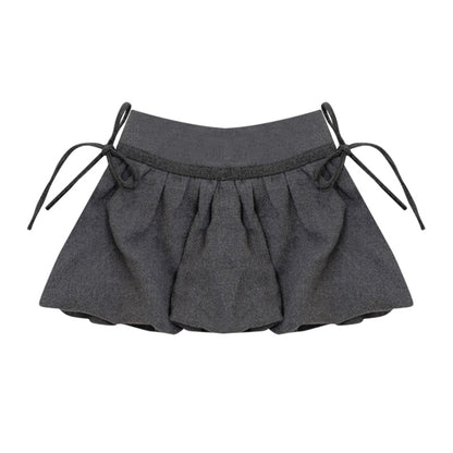 Autumn High-Waisted Woolen A-Line Skirt