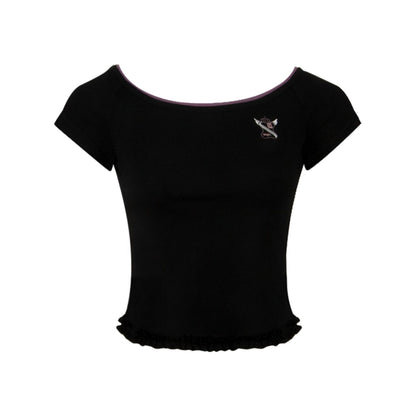 Nap Embroidery Short Sleeve T-Shirt