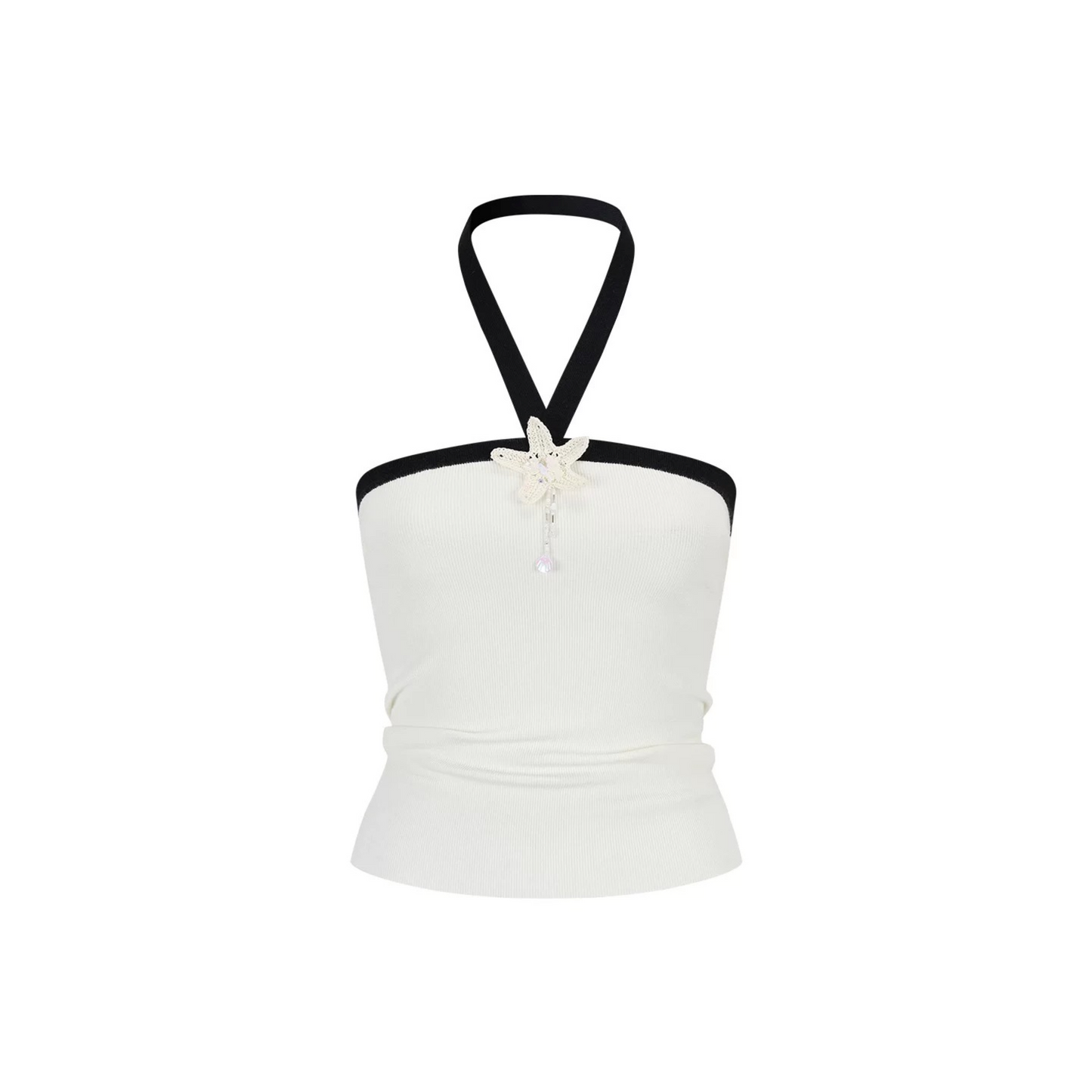Hand-Woven Patchwork Halter Top