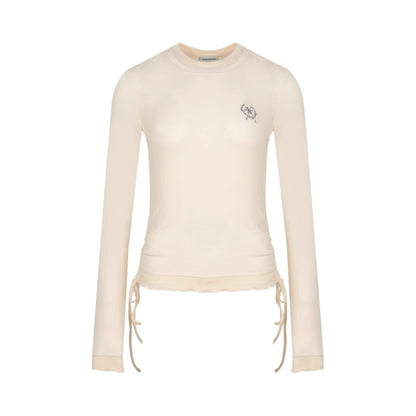 Contrasting Slim Long-Sleeved Top