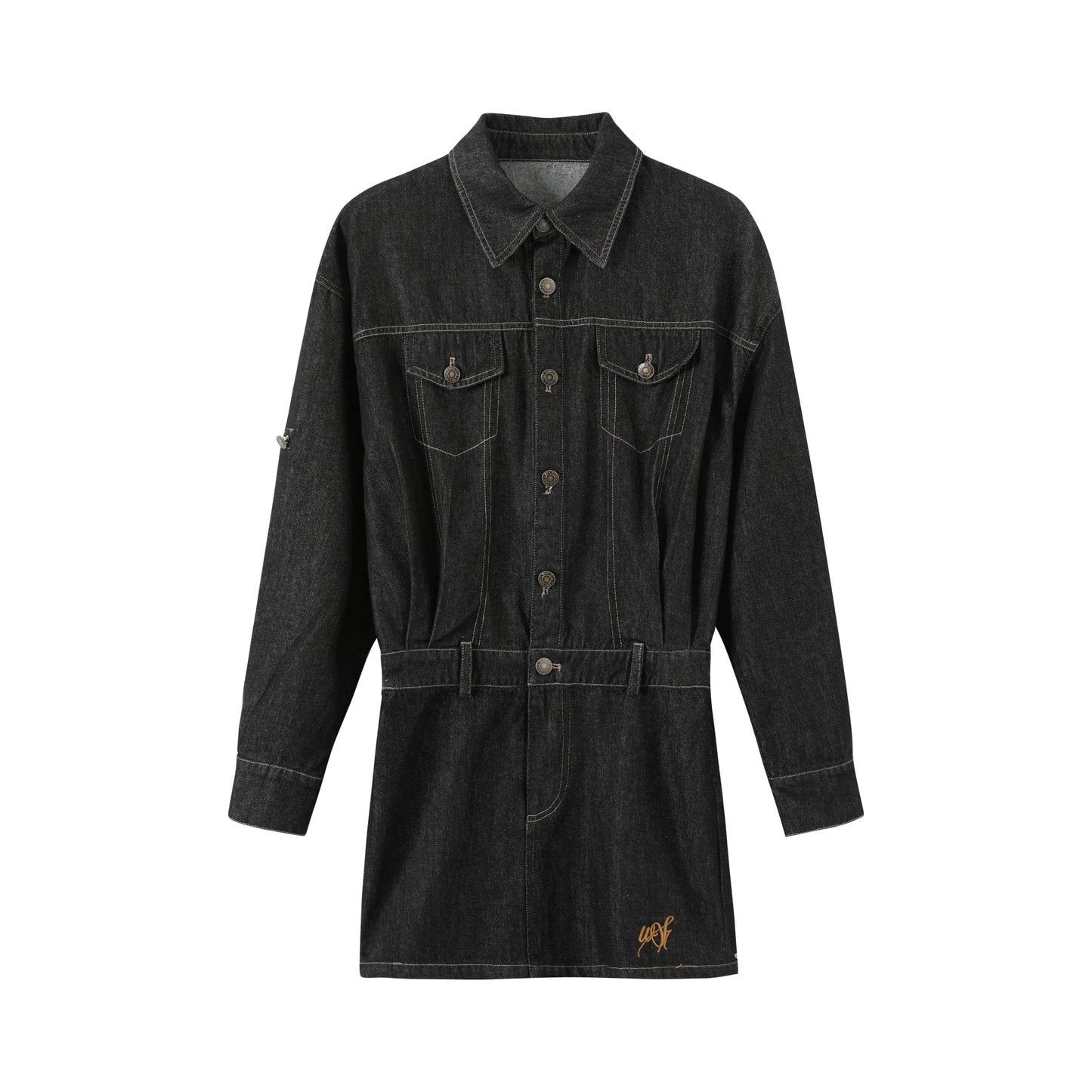 Volume Shoulder Long Shirt Set-Up