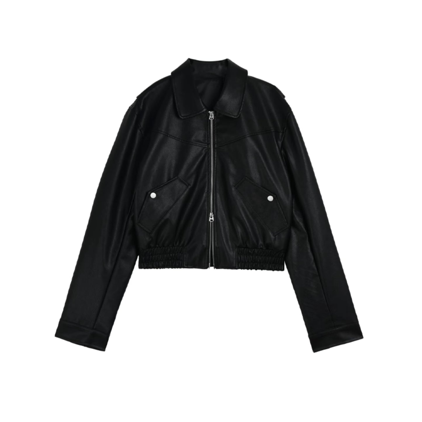 Lapel Leather Jacket