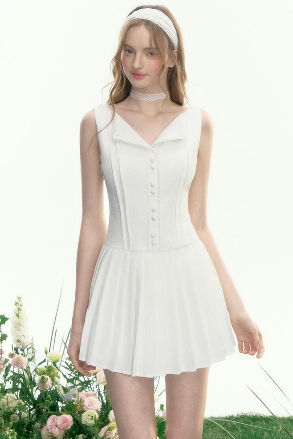 Elegant Crinkle Lace Dress