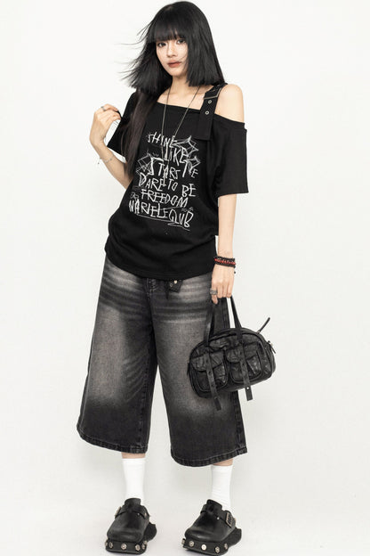 Vintage Look Cropped Trousers