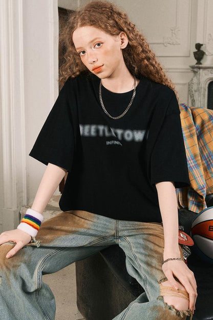 Summer Loose And Short Beetle Tee