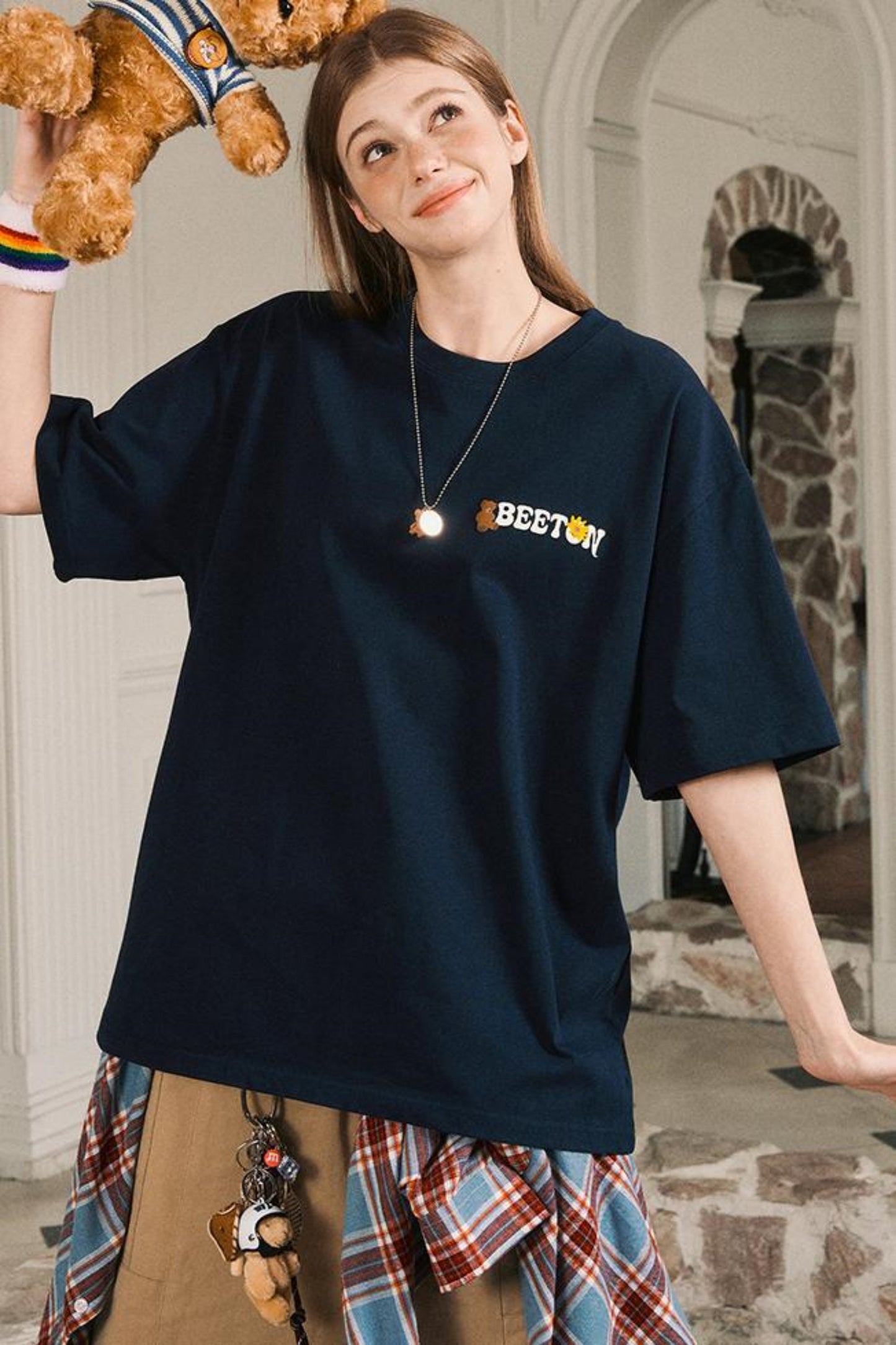 Creative Floral Print Casual T-Shirt