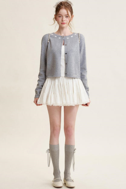 Pearl Button Knit Cardigan