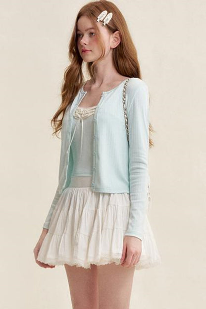 Lace Romantic Two-Piece Top Set