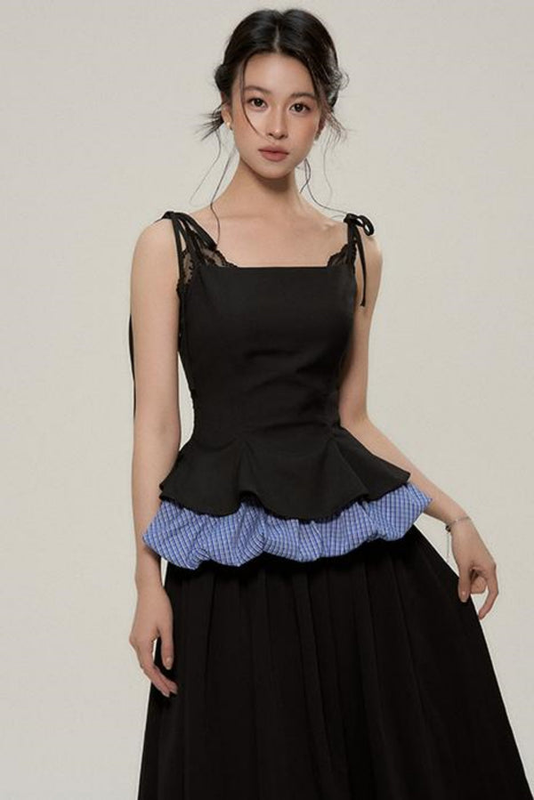 Mountain & Sea Blue Plaid Pod Camisole Set