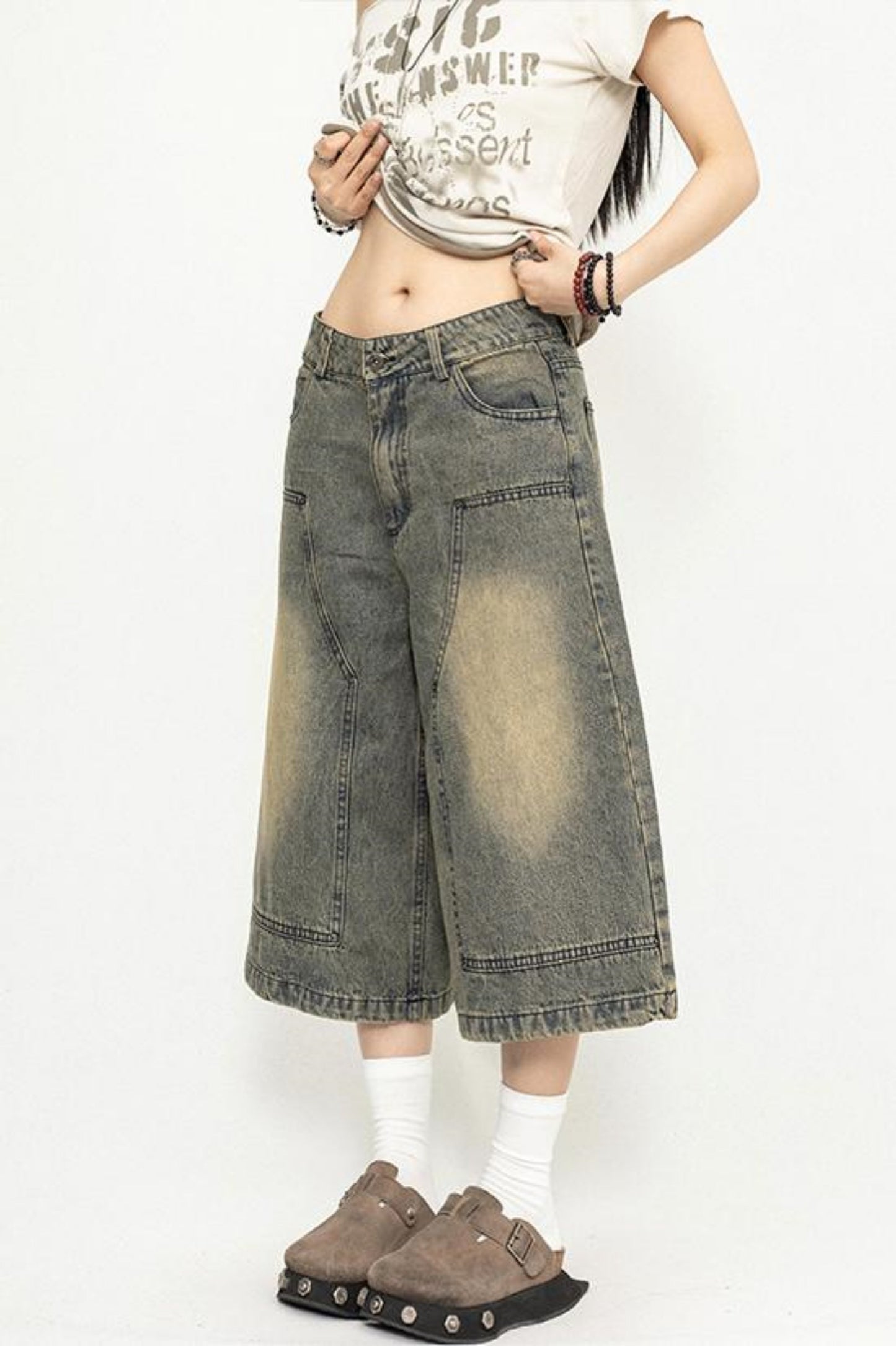 Yellow Wide-Leg Pants