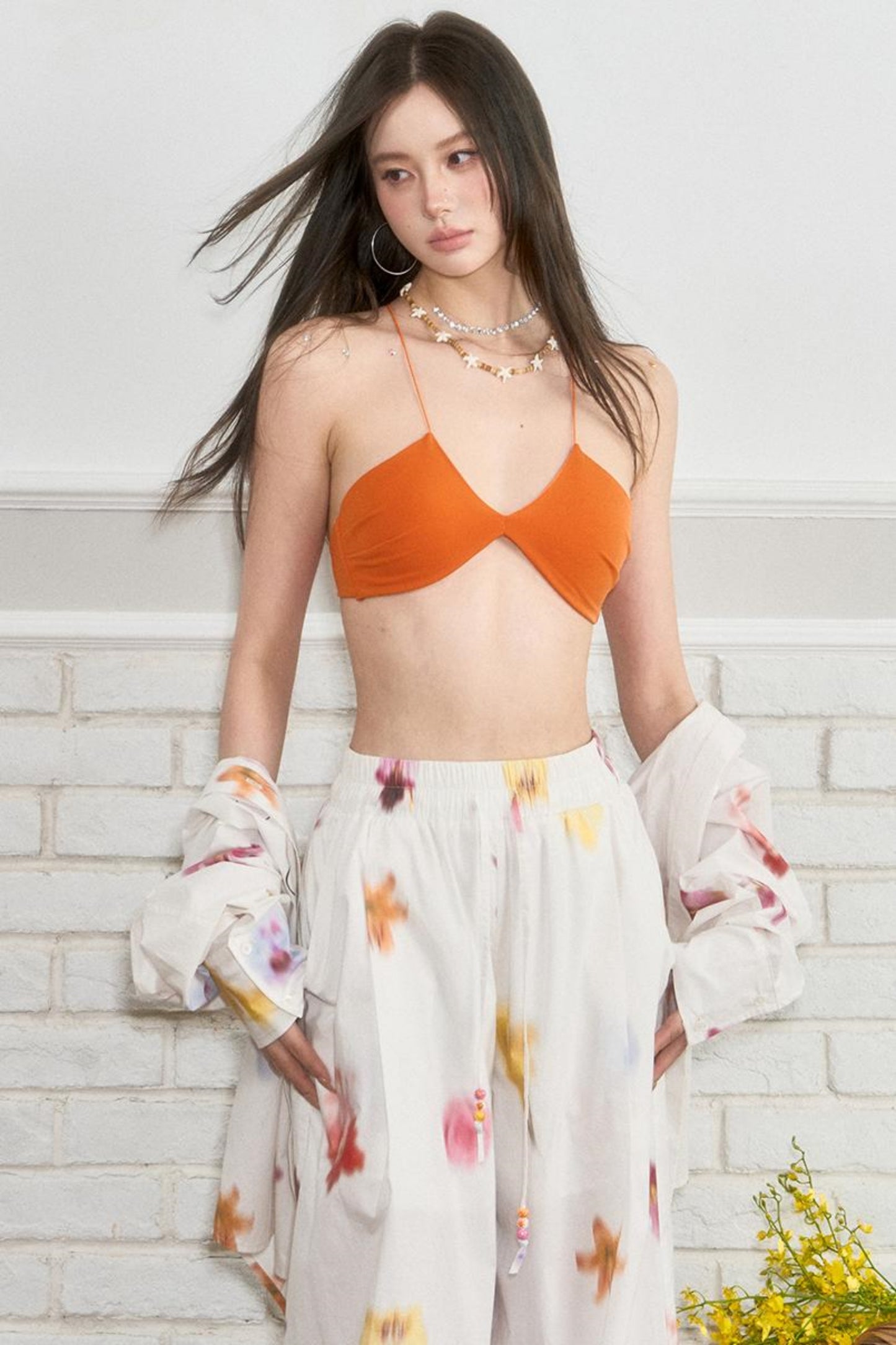 Vintage Strap Cross Bra Top