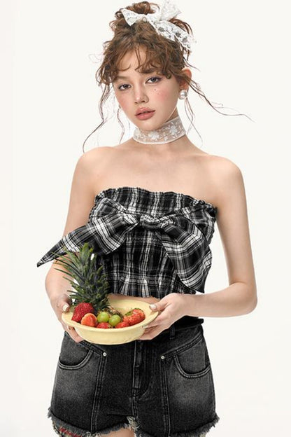 Summer Plaid Crop Top