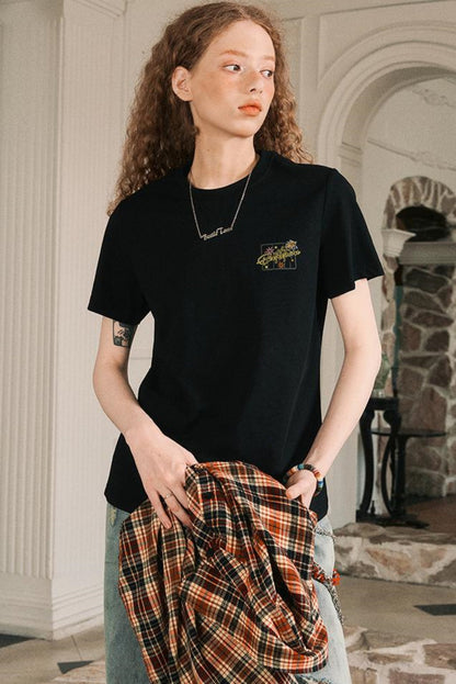 Firework Print Slim Fit T-Shirt