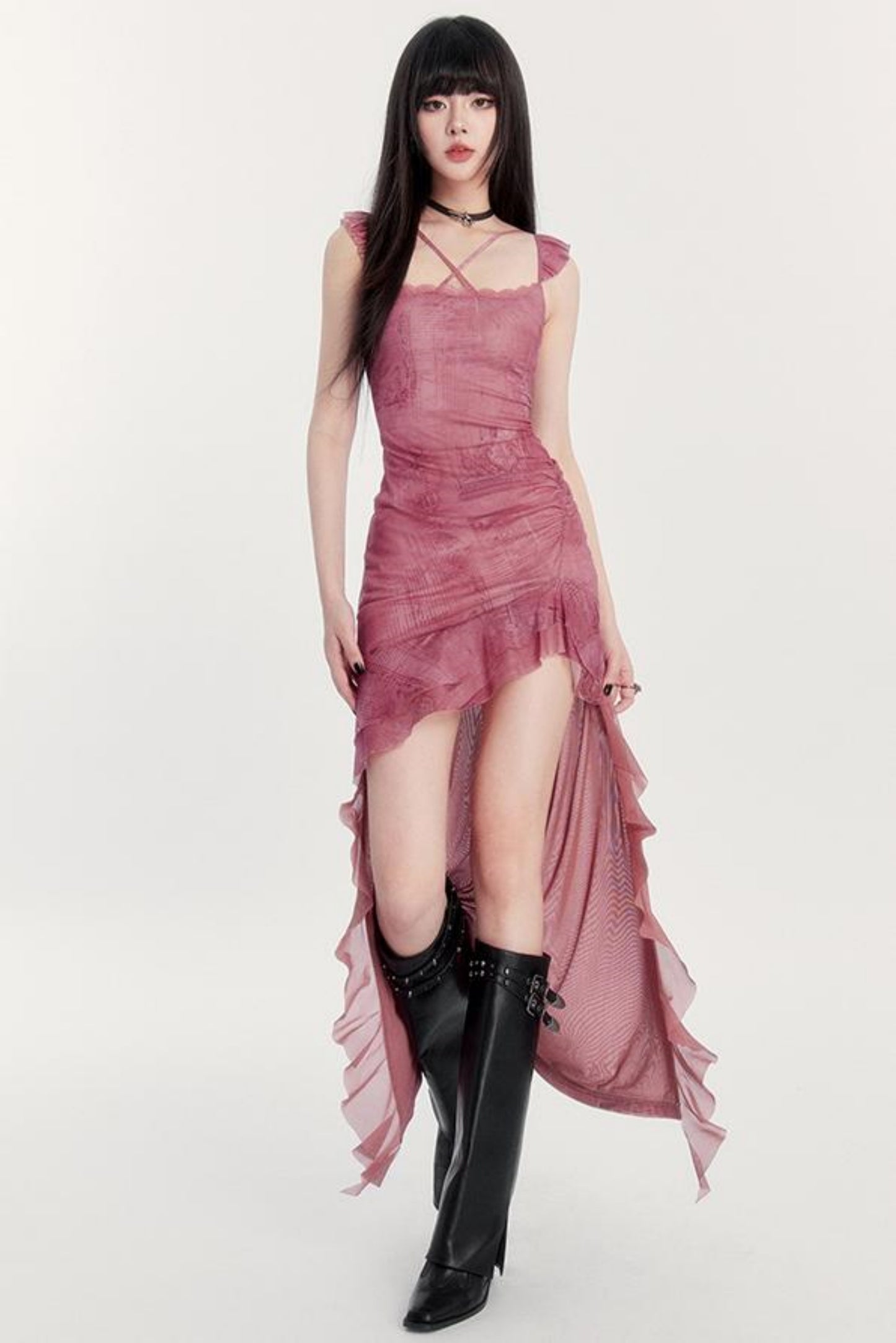 Flowing Ribbon Dress