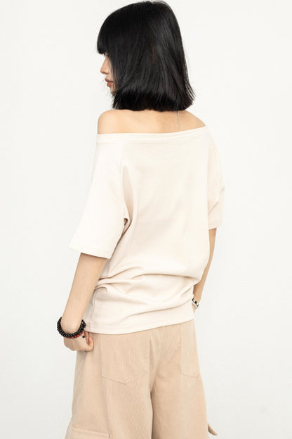 One-Shoulder Slouchy Tee