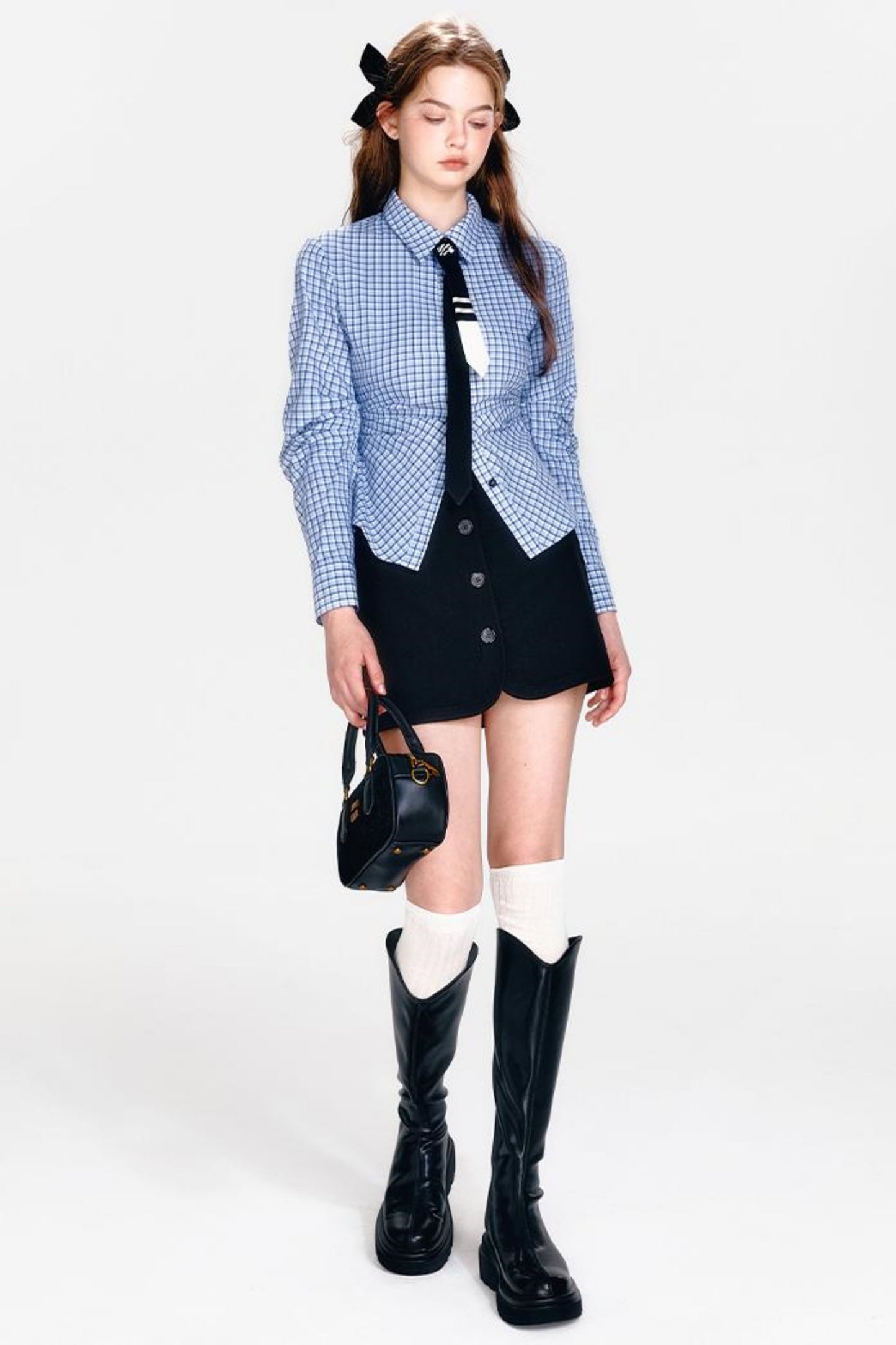 Vintage Plaid Skirt Set-Up