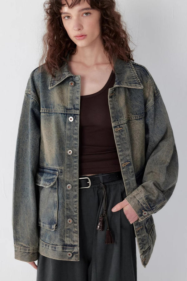 Vintage Stonewashed Denim Jacket