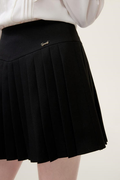 Pleated Mini Skirt