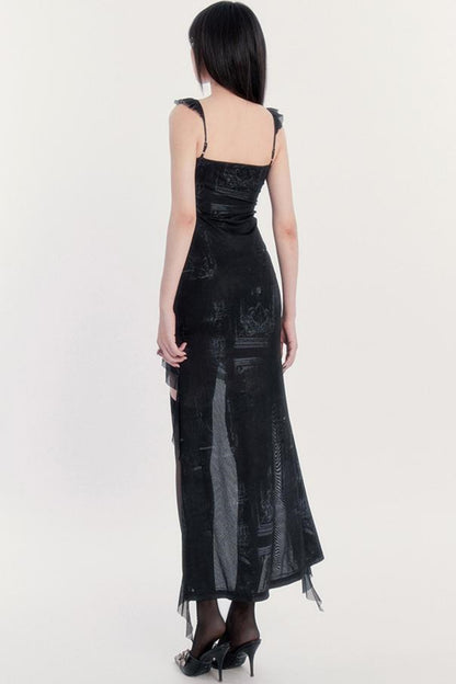 Flowing Ribbon Dress