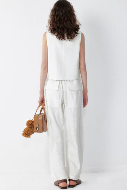 Chic Linen Suit Set-Up