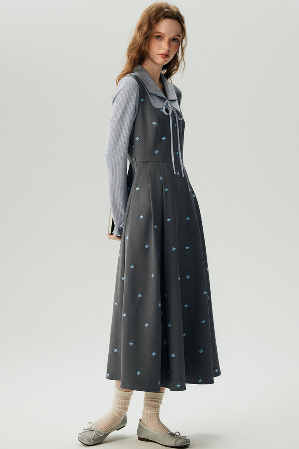 Spring Layered Knit Dress