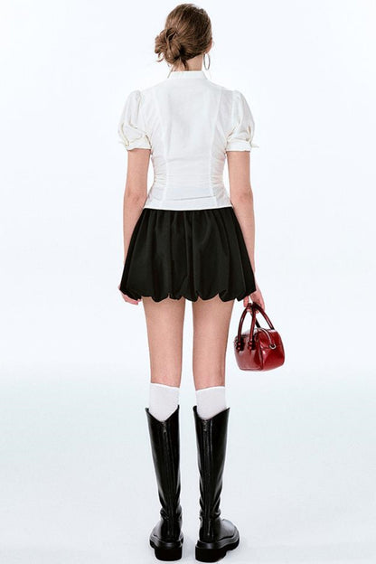 Charm Bow-Waist Bustier Set-Up