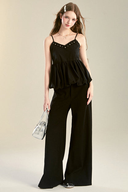 Empire Black Camisole Set-Up