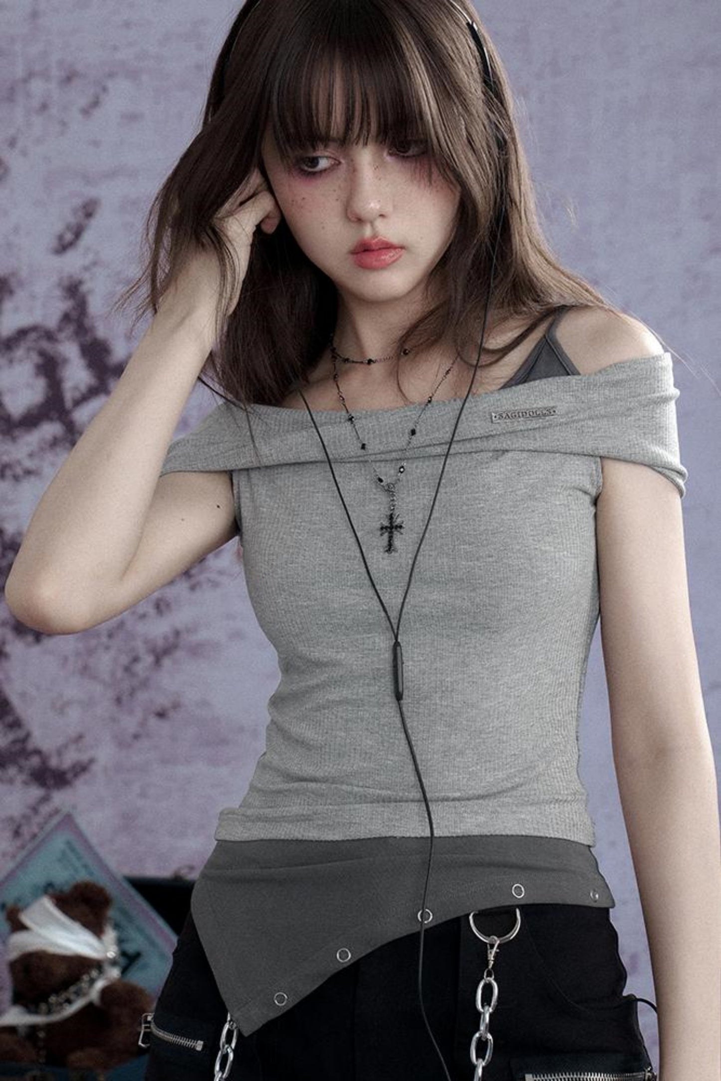 Slimming Gray Tank Top