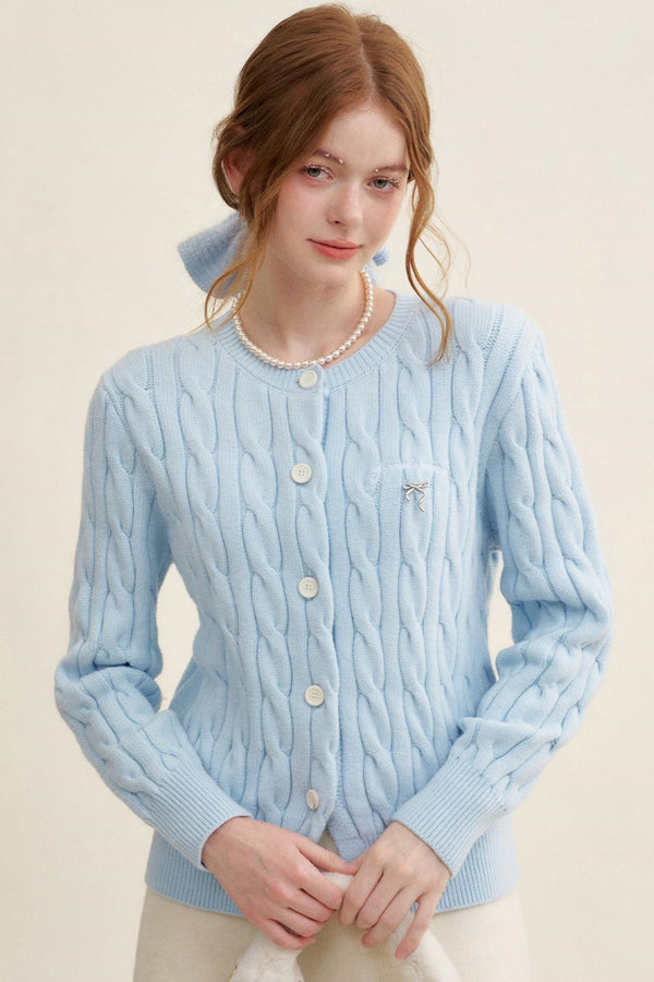 Twisted Knit Cardigan