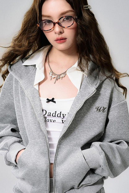 Dream Rhinestone Sweatshirt Set-Up