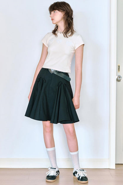 Butterfly shadow A line skirt