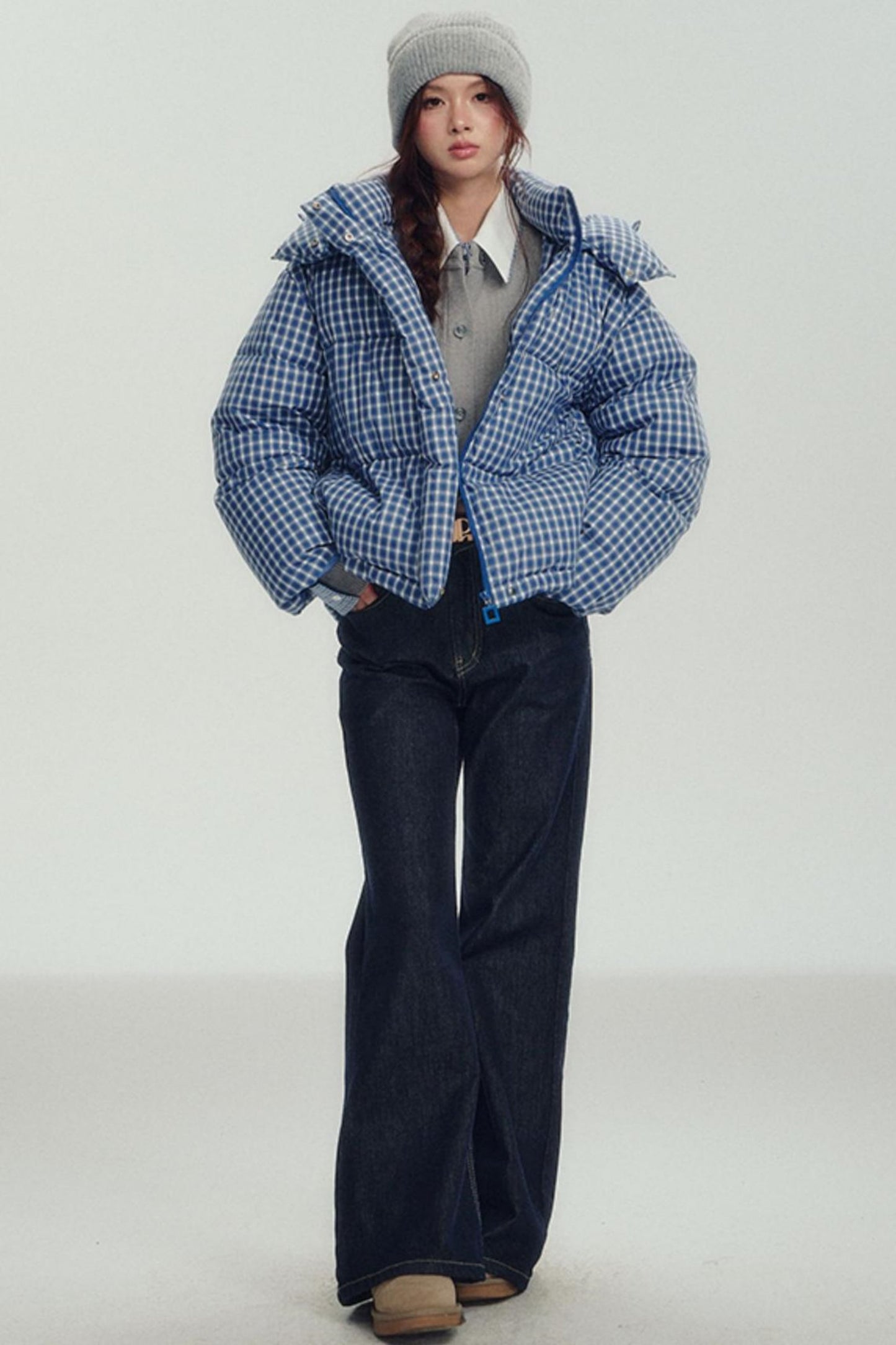 Fake Layered Shirt Sweater