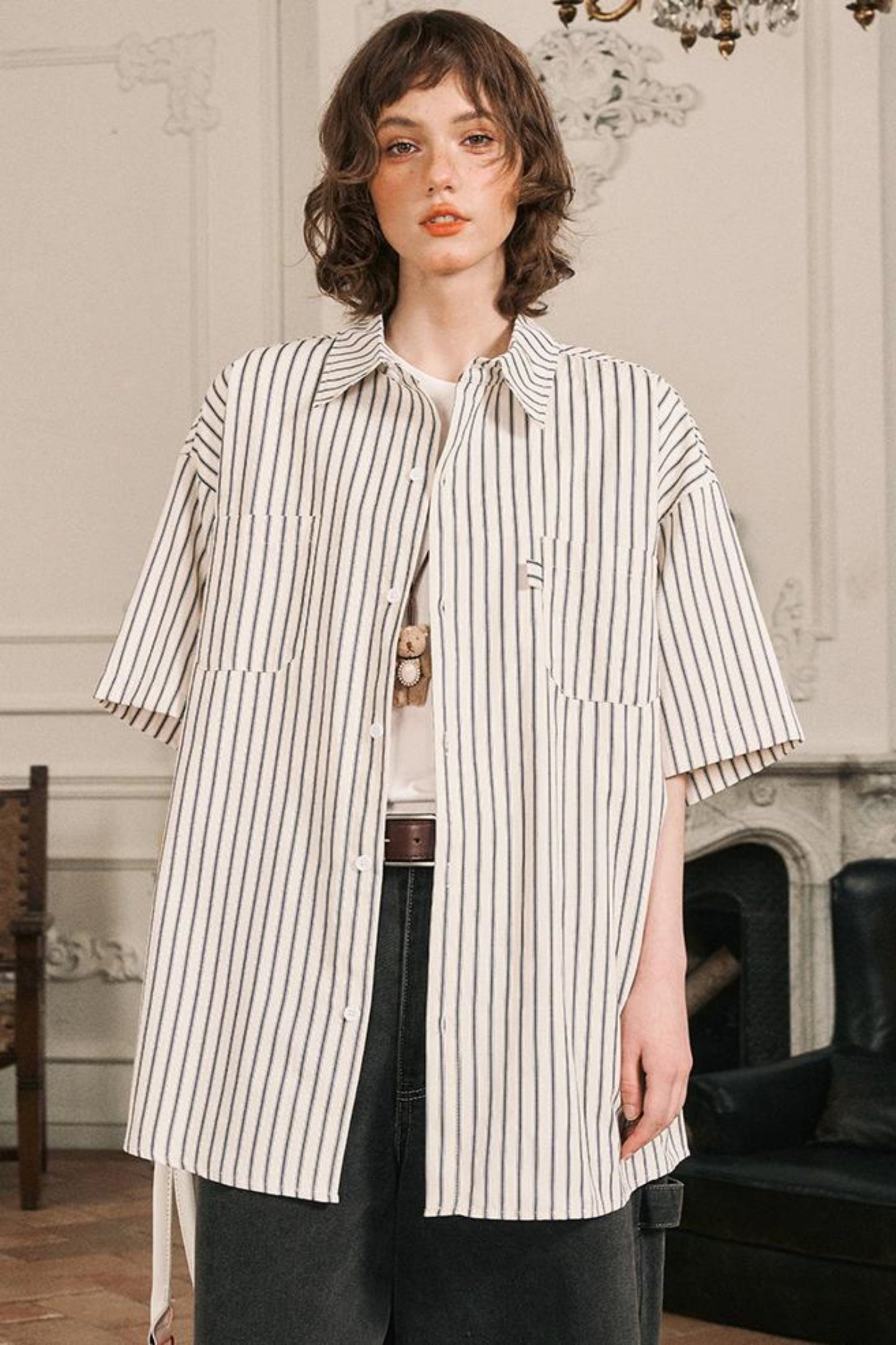 Vintage Stripe Short Sleeve Shirt