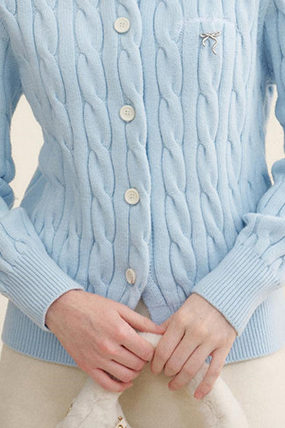 Twisted Knit Cardigan