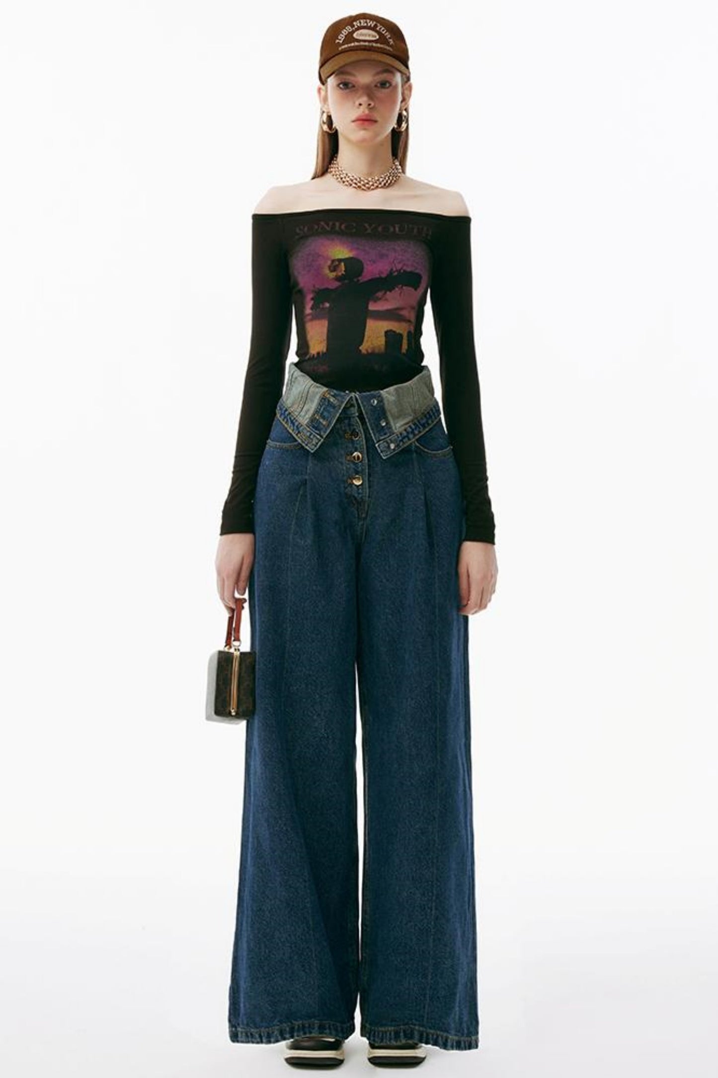 Sunset One-Shoulder Tee