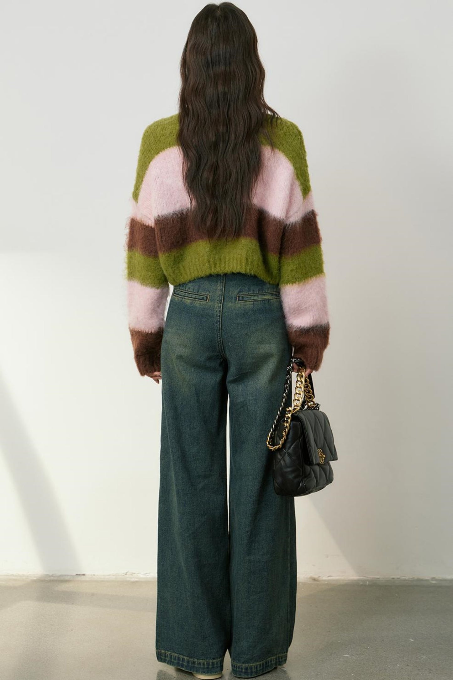 Cozy Color Block Knit Sweater