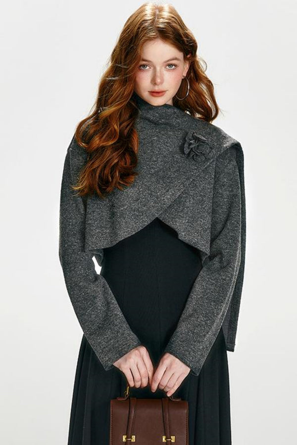 Luxe Gold Shawl Dress Set-Up