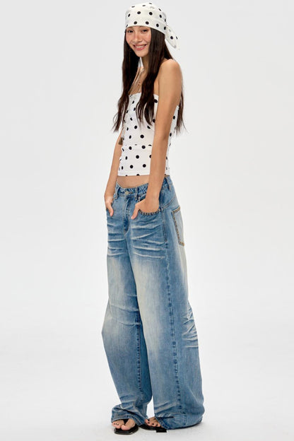 Polka Dot Bandeau Hoodie