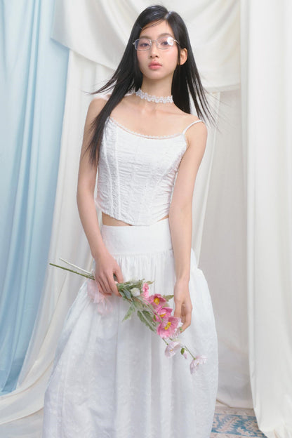 Dreamy White Lei Pod Skirt