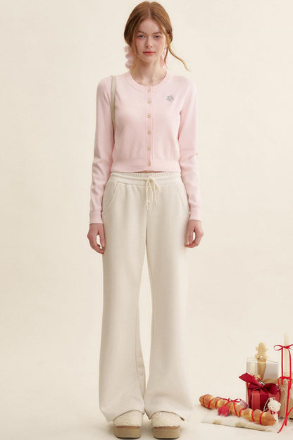 Embroidered Knit Cardigan