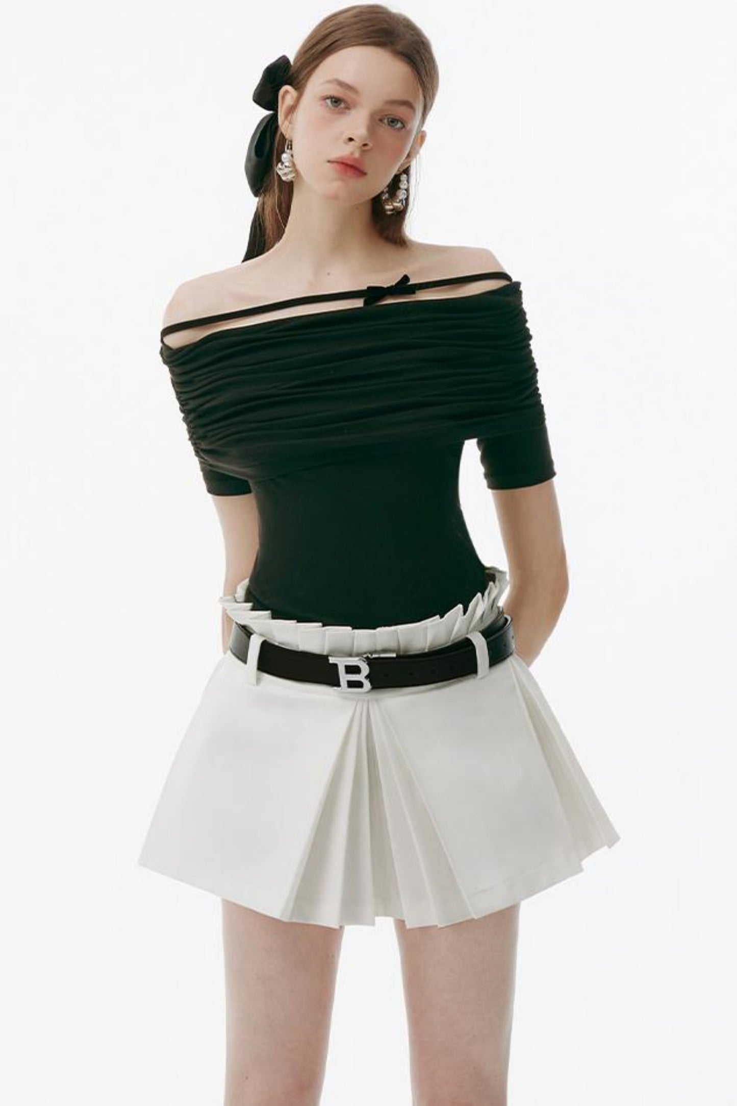 Peppermint Pleat Skirt