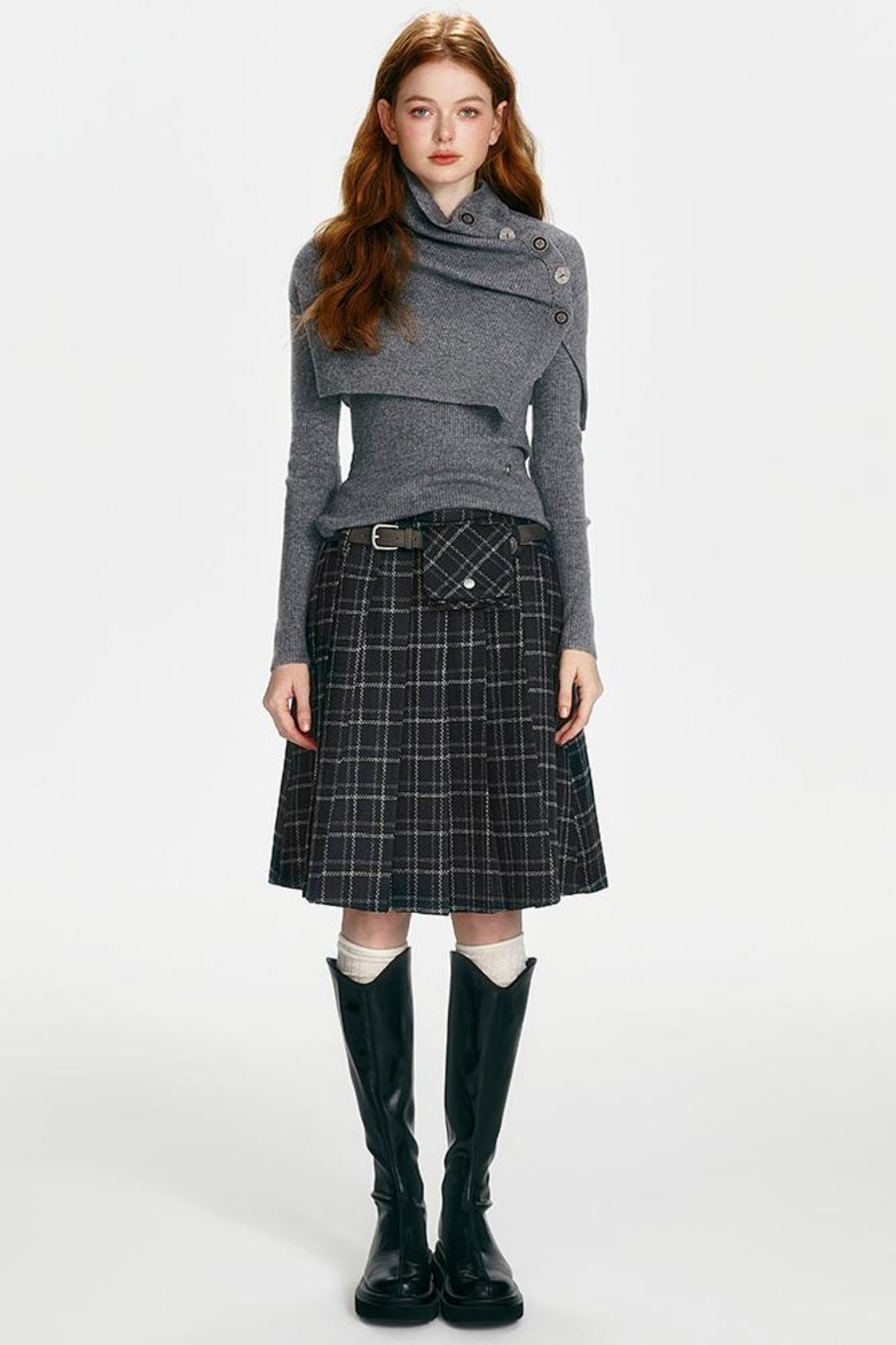 Slim Fit Knit Sweater Set-Up