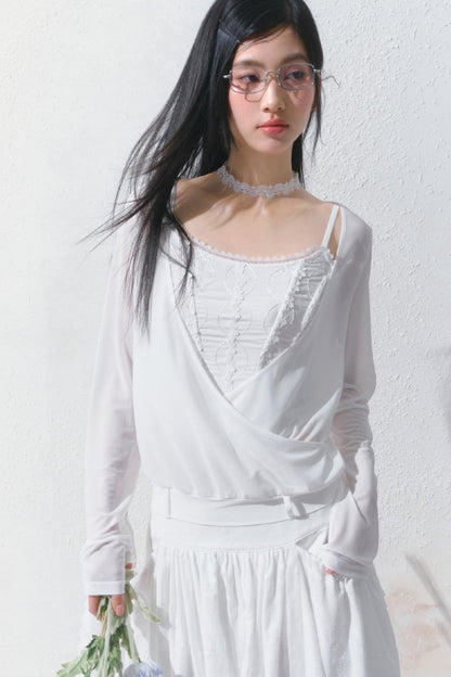 Dreamy White Lei Pod Skirt