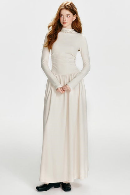 Chic Drawstring Maxi Dress Set-Up