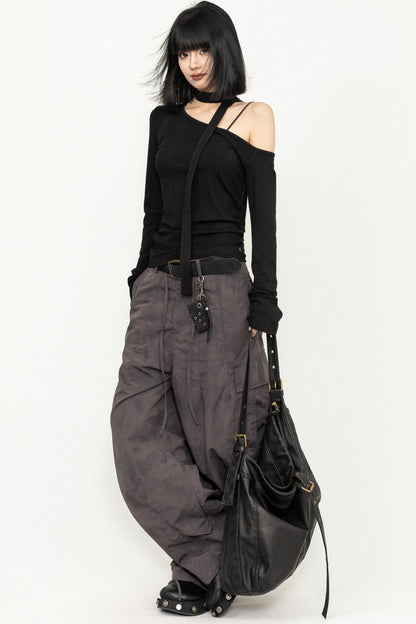 Off-Shoulder Slant Top