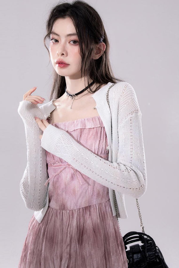 Airy Rhombus Cardigan