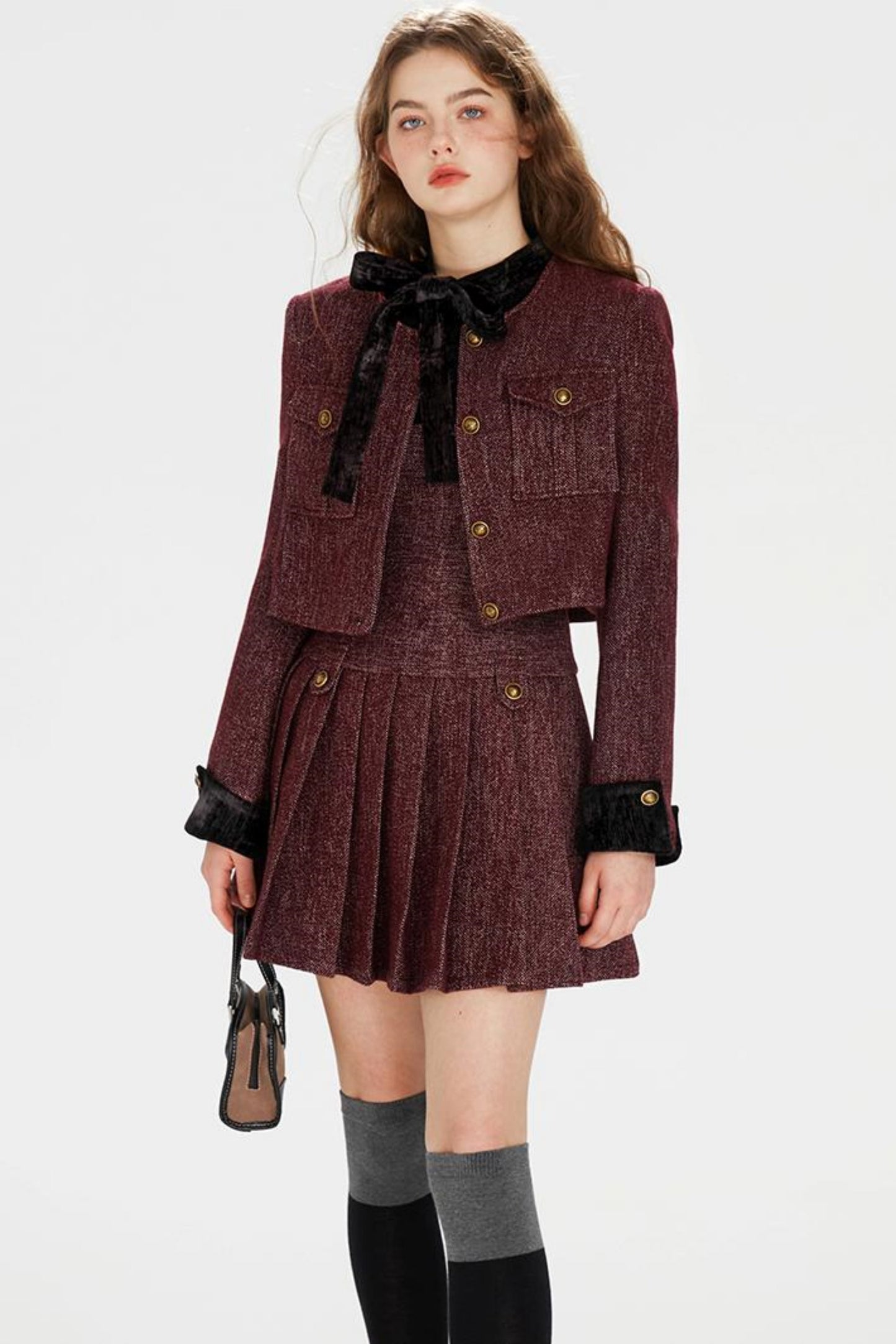 Fragrant Pleated Dress Set-Up