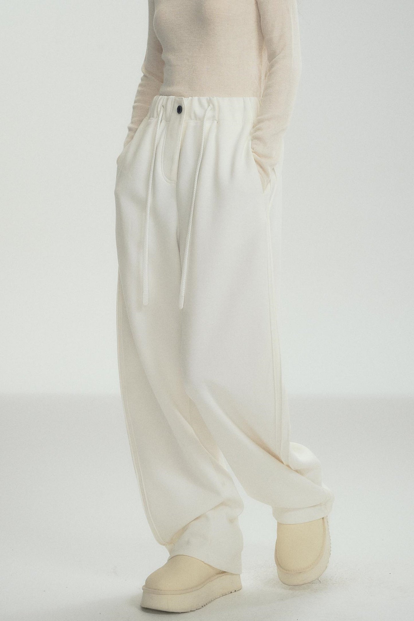 Fleece Luxe Wide-Leg Pants