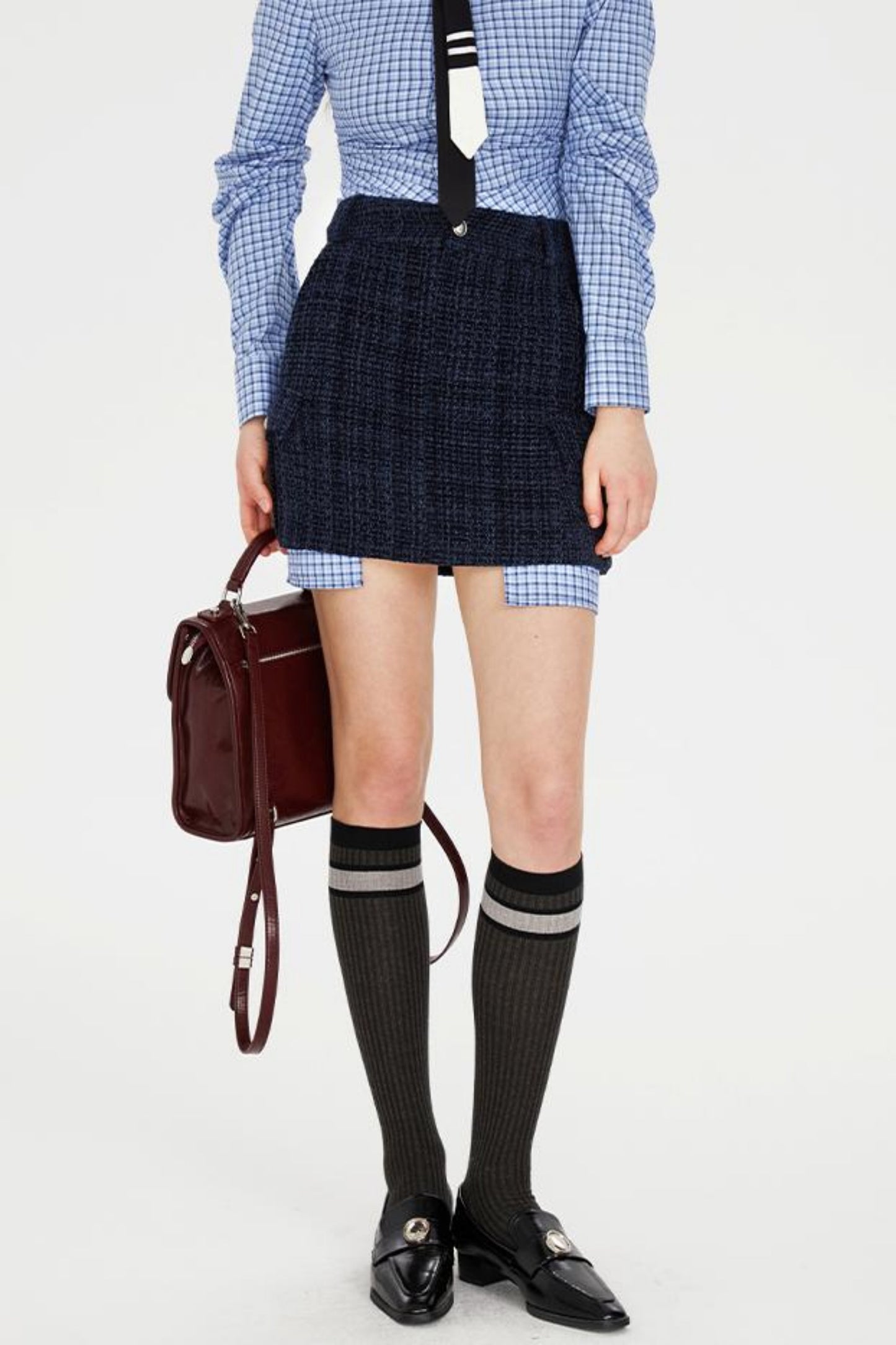 Chic Embroidered Tweed Jacket Set-Up