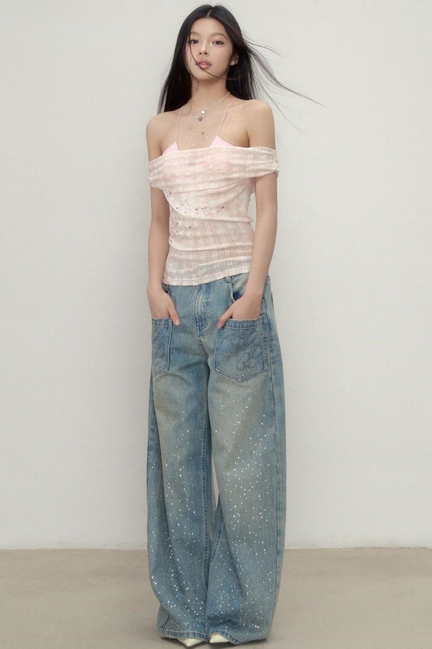 Vibrant One-Shoulder Top